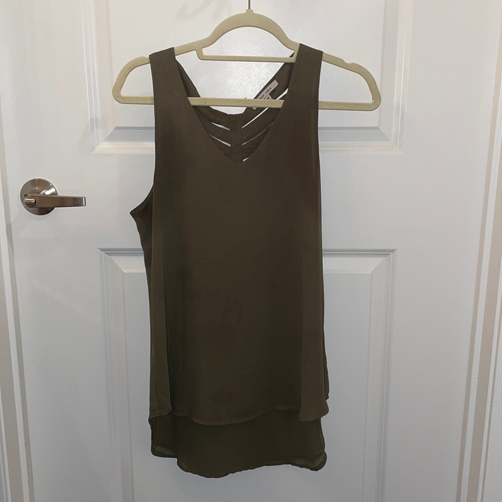 Naked Zebra, size M, olive green blouse